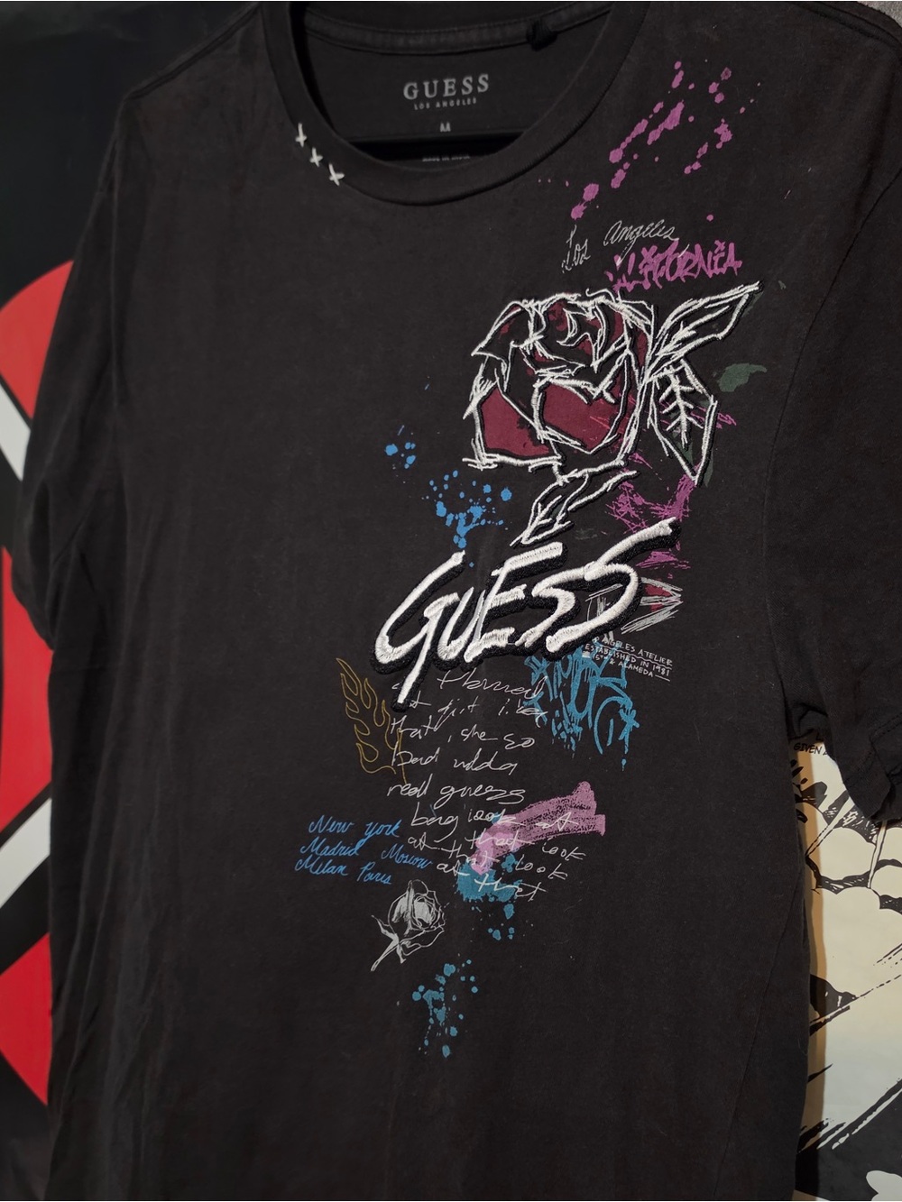 Y2k cyber grunge style guess shirt